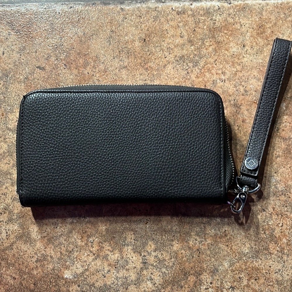 Grey Wristlet Wallet
